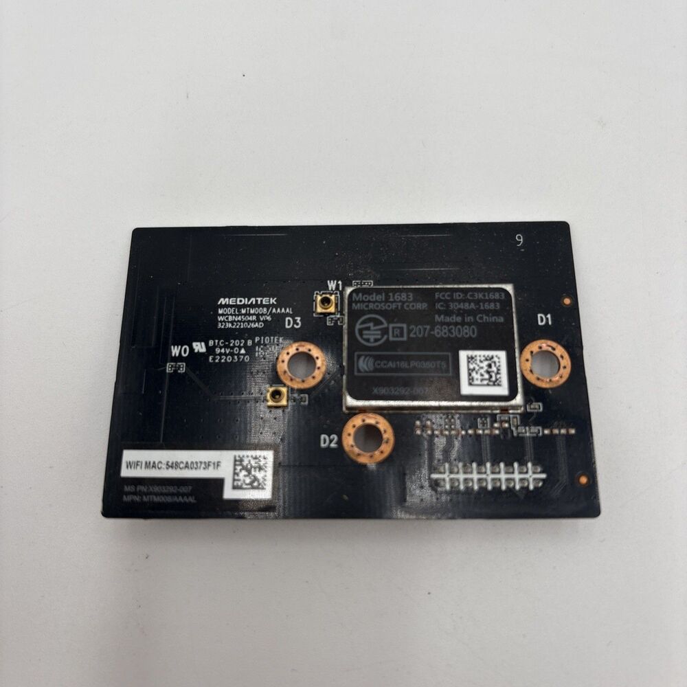 Microsoft Xbox ONE S Slim Internal WiFi Board Module Card 1683